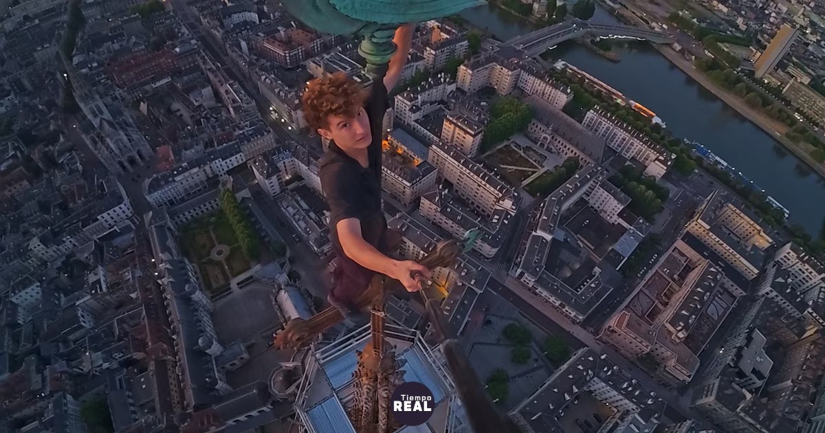 Joven argentino escala clandestinamente la catedral más alta de Francia