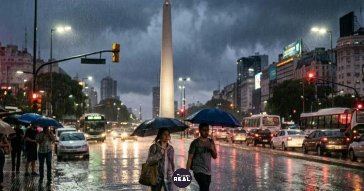 Alerta naranja en el AMBA. Tormenta con vientos de 50 km/h y lluvias intensas golpeará la capital