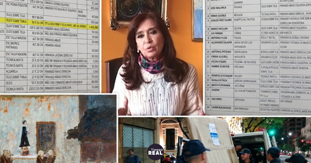 Obras de arte de la ex presidenta valen 300 mil dólares