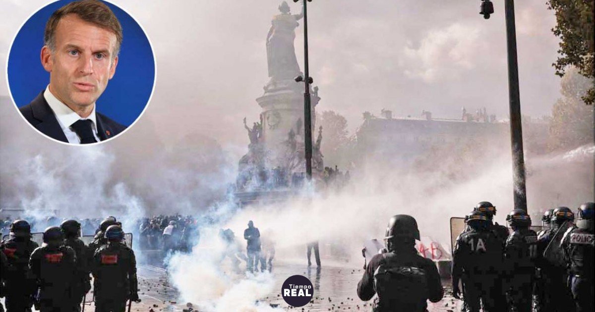 1.200 personas fueron detenidas en protestas violentas en Francia