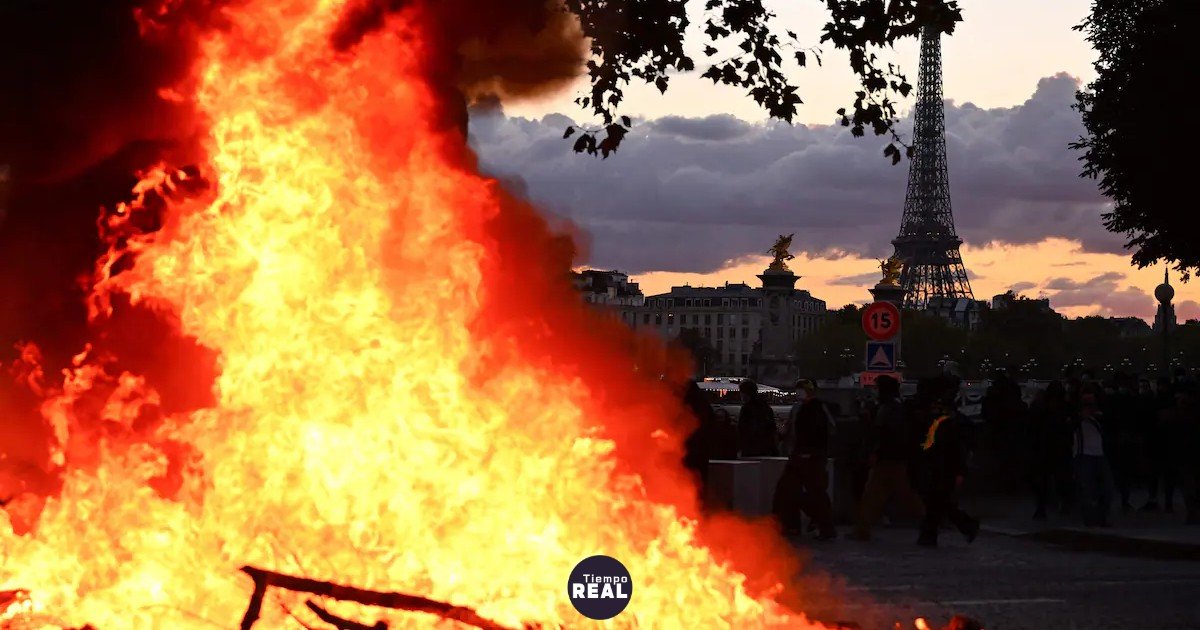 Policía francesa detuvo 855 manifestantes en protesta del 17 de octubre