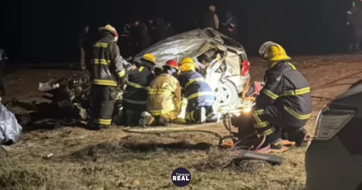 Dos hermanos de Trelew fallecen en choque frontal en la Ruta 3
