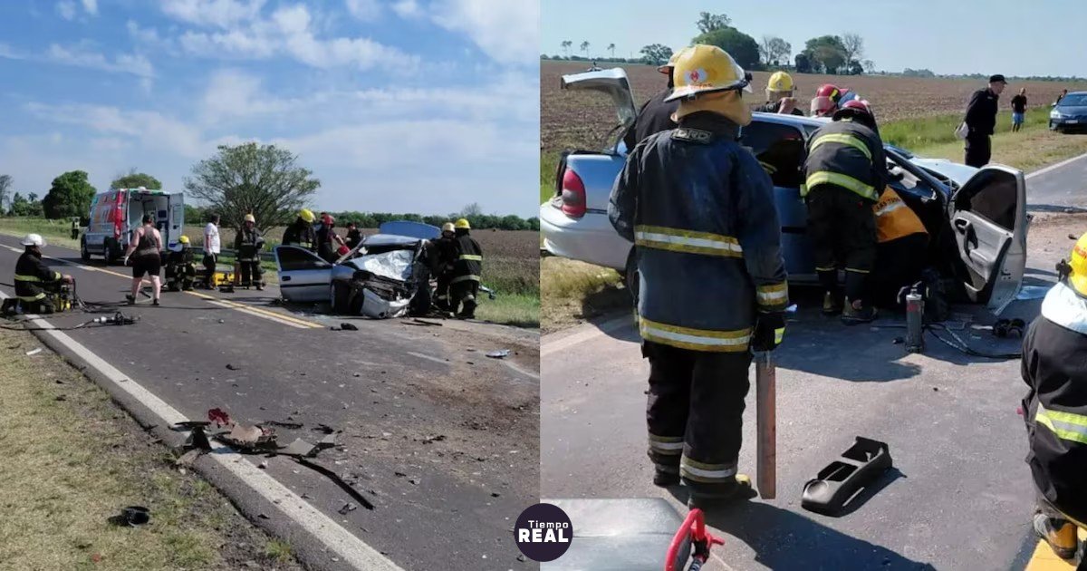 Muerte de un joven tras choque frontal en la Ruta 11