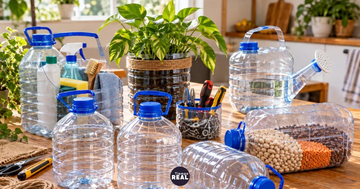 Bidones de agua: seis trucos para darles segunda vida. Reduce plástico y ahorra en casa