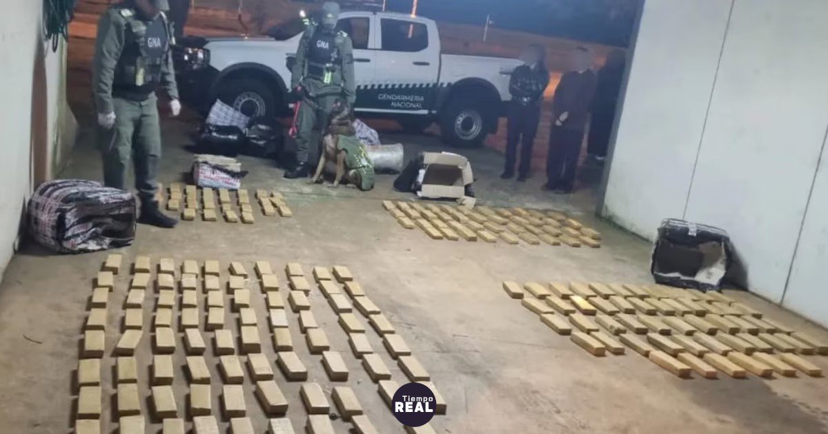 Más de 140 kilos de marihuana incautados en micro de Misiones