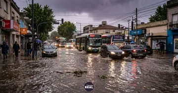 Tormenta del viernes inunda calles del AMBA y paraliza el tráfico