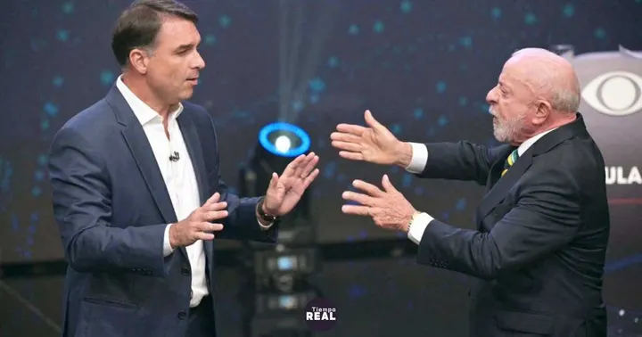 Lula y Flávio Bolsonaro se acusaron en debate